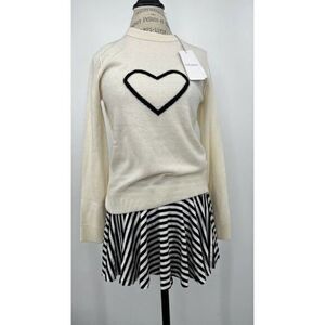 ZADIG & VOLTAIRE NWT Lil' Heart Cashmere Love Sweater SMALL